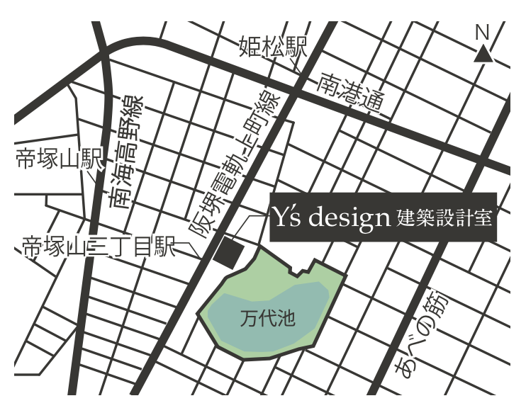 地図：Office Tezukayama